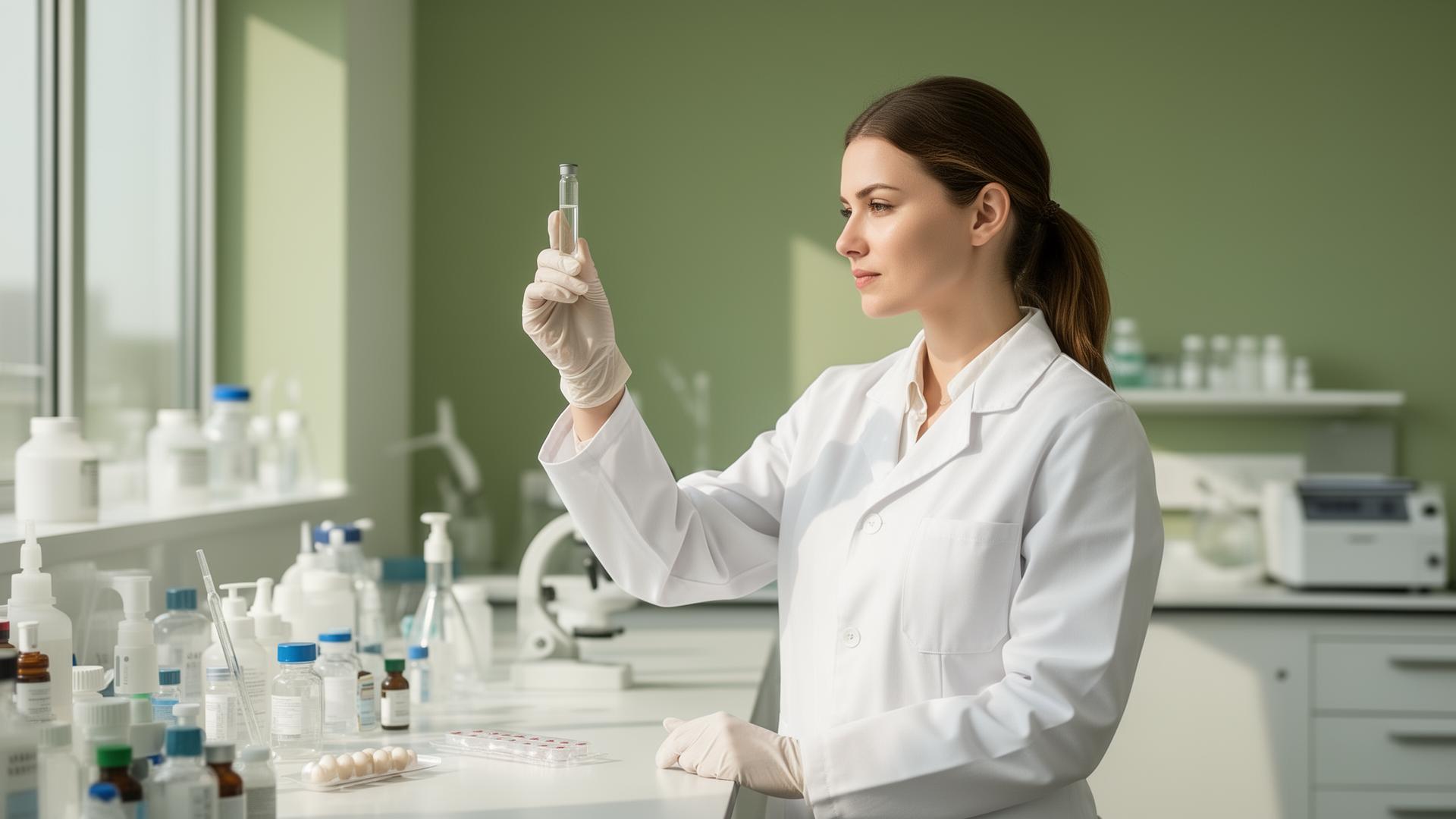 Scientist in a pharmaceutical laboratory